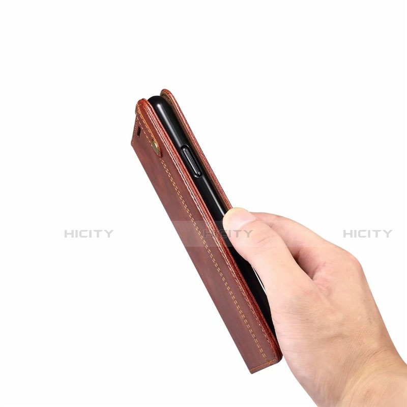 Handytasche Stand Schutzhülle Flip Leder Hülle L06 für Apple iPhone 12 groß