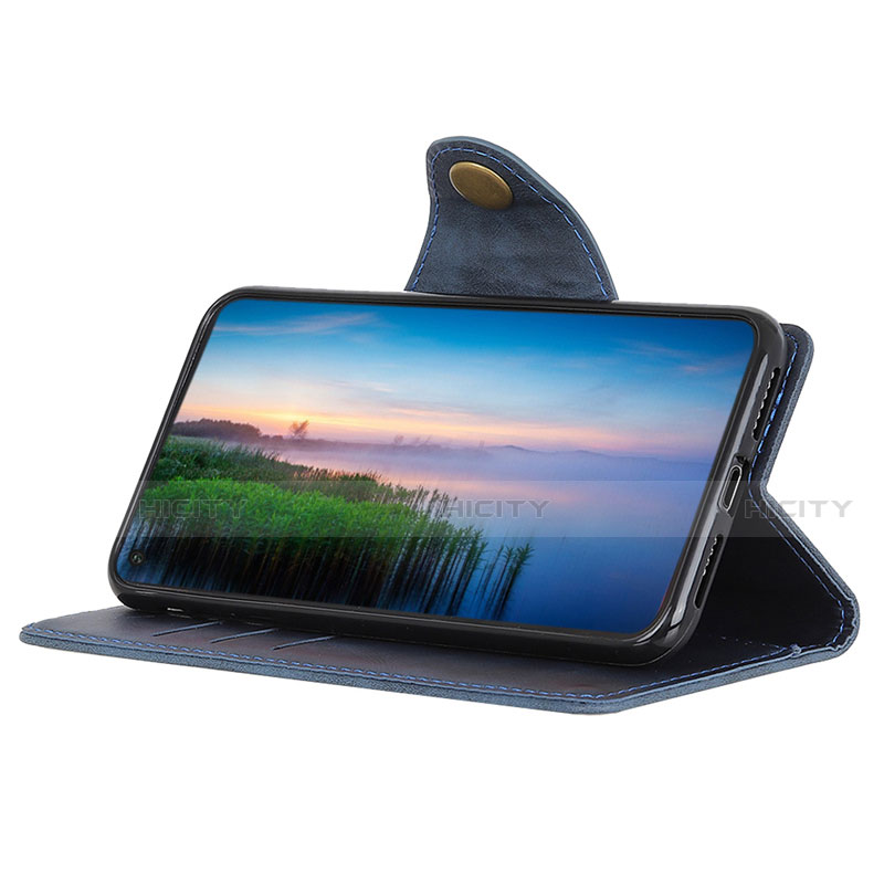 Handytasche Stand Schutzhülle Flip Leder Hülle L08 für Motorola Moto G Fast groß