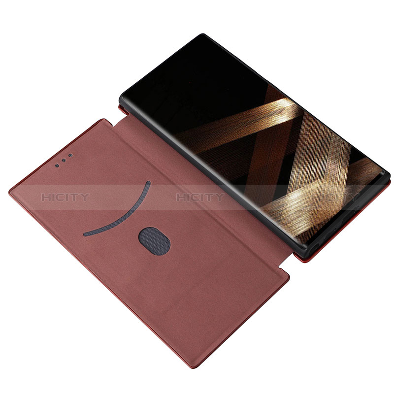 Handytasche Stand Schutzhülle Flip Leder Hülle L11Z für Samsung Galaxy S24 Ultra 5G groß