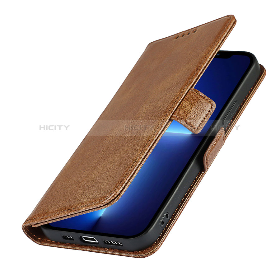 Handytasche Stand Schutzhülle Flip Leder Hülle L15 für Apple iPhone 14 Braun Plus