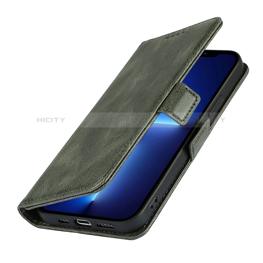 Handytasche Stand Schutzhülle Flip Leder Hülle L15 für Apple iPhone 14 Grün Plus