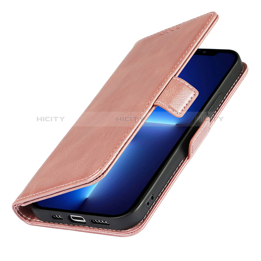 Handytasche Stand Schutzhülle Flip Leder Hülle L15 für Apple iPhone 14 Rosegold Plus