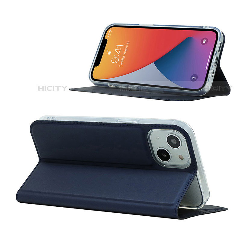 Handytasche Stand Schutzhülle Flip Leder Hülle L18 für Apple iPhone 14 groß