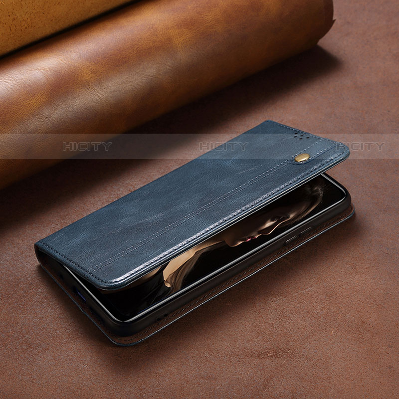 Handytasche Stand Schutzhülle Flip Leder Hülle L23 für Apple iPhone 14 Blau Plus