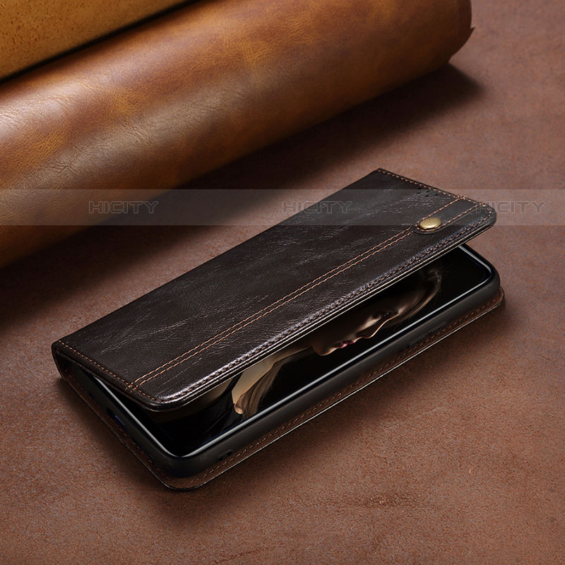 Handytasche Stand Schutzhülle Flip Leder Hülle L23 für Apple iPhone 14 Braun Plus