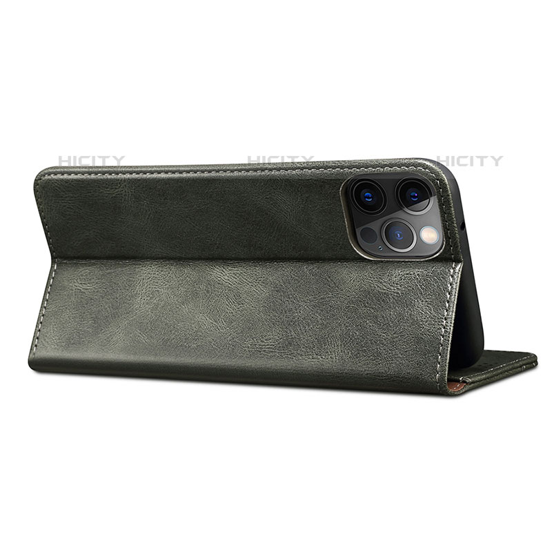 Handytasche Stand Schutzhülle Flip Leder Hülle L24 für Apple iPhone 15 Pro groß
