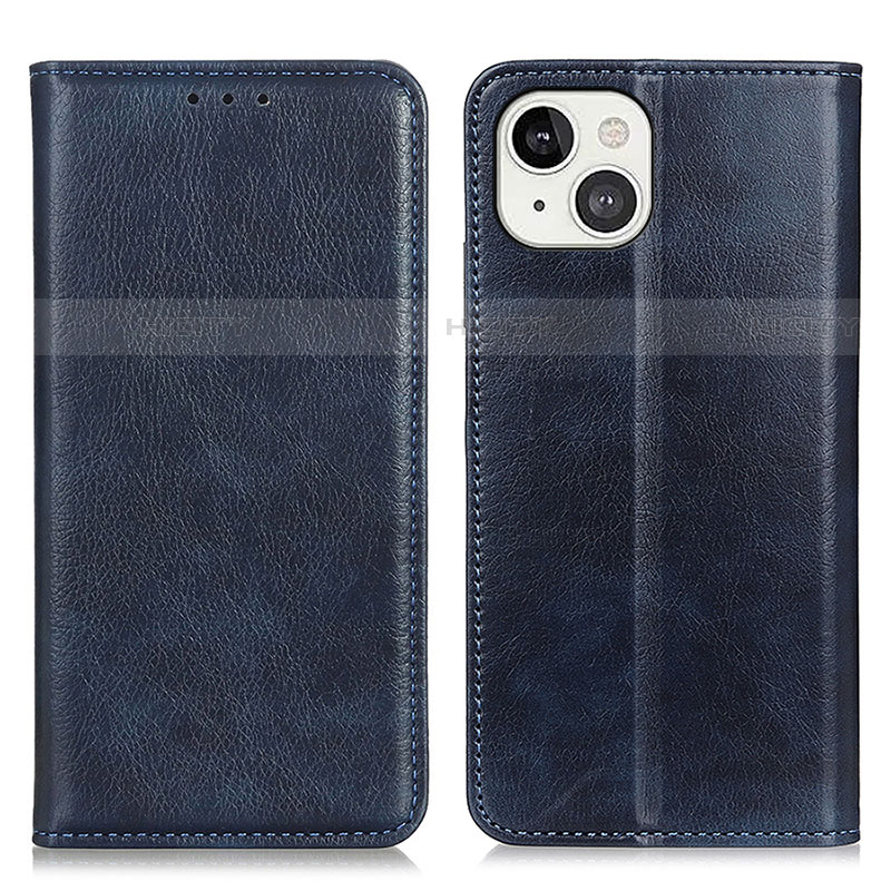 Handytasche Stand Schutzhülle Flip Leder Hülle L25 für Apple iPhone 14 Blau Plus