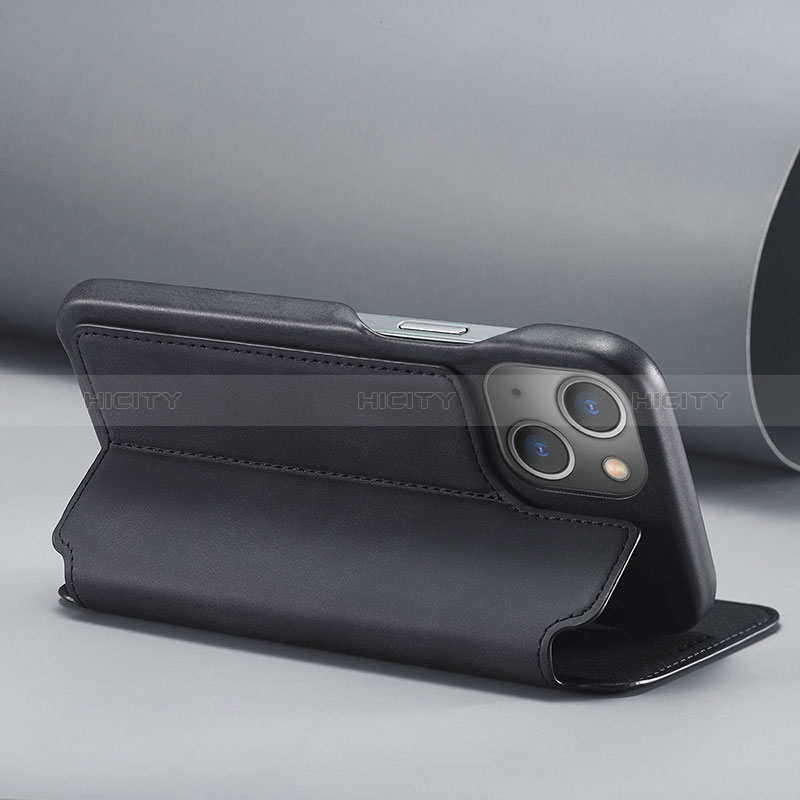 Handytasche Stand Schutzhülle Flip Leder Hülle LC1 für Apple iPhone 14 groß