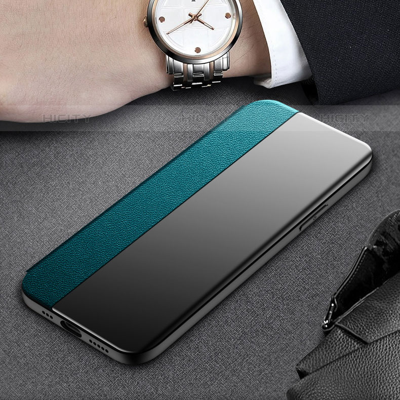Handytasche Stand Schutzhülle Flip Leder Hülle M03 für Apple iPhone 15 Pro groß