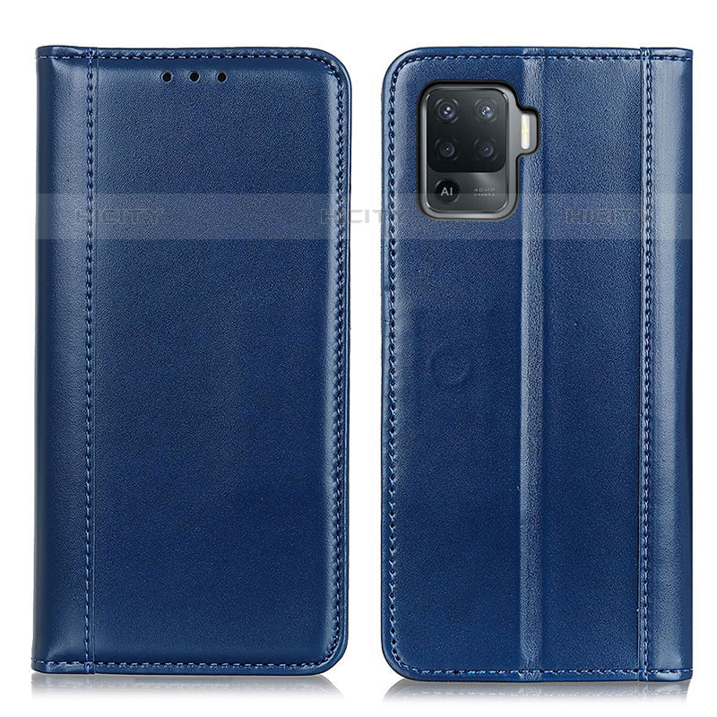 Handytasche Stand Schutzhülle Flip Leder Hülle M05L für Oppo A94 4G Blau Plus