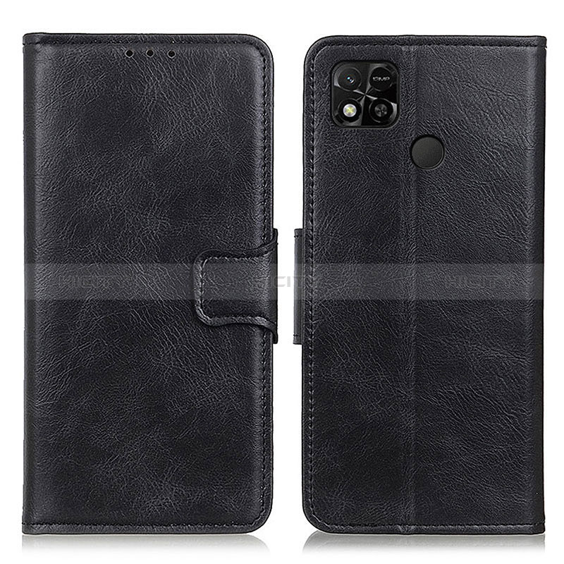 Handytasche Stand Schutzhülle Flip Leder Hülle M09L für Xiaomi Redmi 9C Schwarz Plus