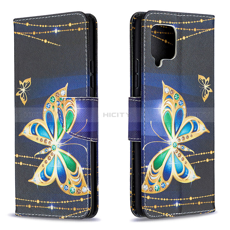 Handytasche Stand Schutzhülle Flip Leder Hülle Modisch Muster B03F für Samsung Galaxy A42 5G