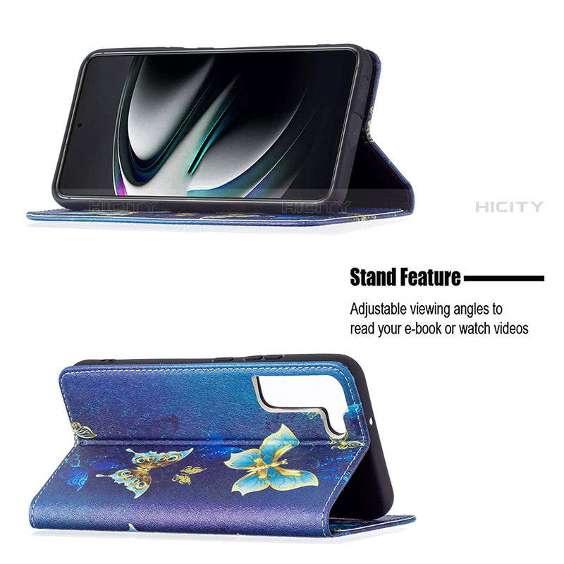 Handytasche Stand Schutzhülle Flip Leder Hülle Modisch Muster B03F für Samsung Galaxy S22 5G