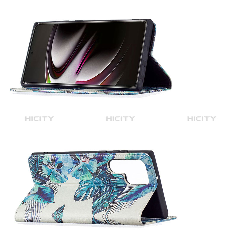 Handytasche Stand Schutzhülle Flip Leder Hülle L03 für Samsung Galaxy S24  Plus 5G Violett