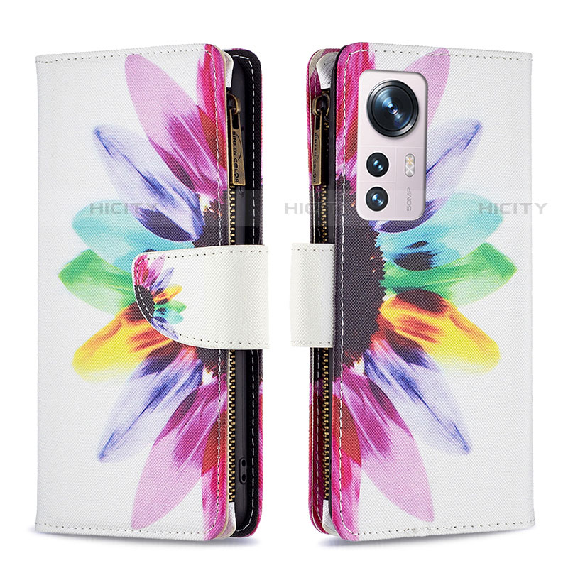 Handytasche Stand Schutzhülle Flip Leder Hülle Modisch Muster B04F für Xiaomi Mi 12S Pro 5G Pink