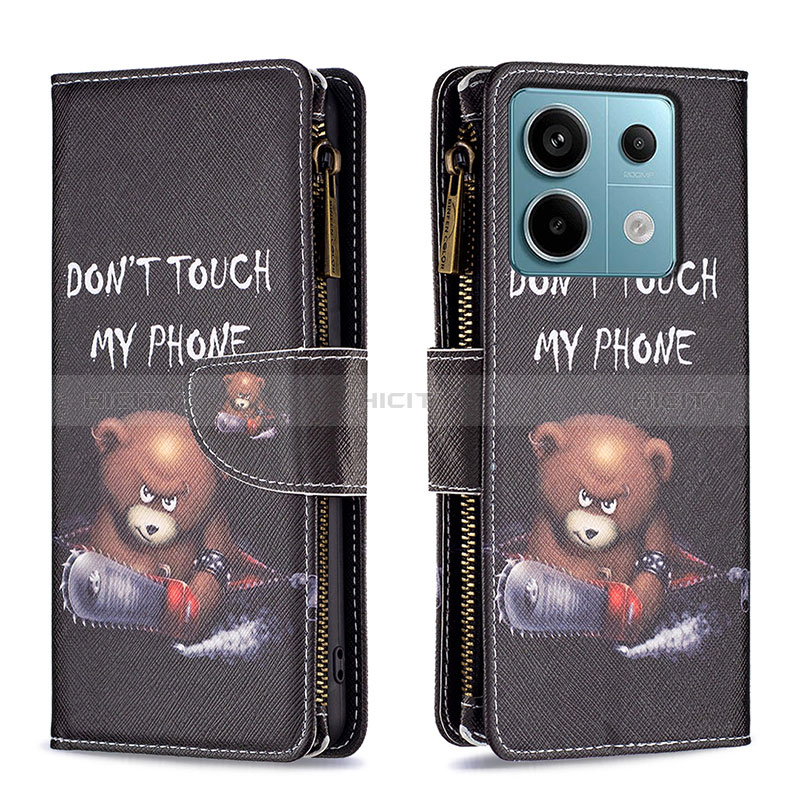 Handytasche Stand Schutzhülle Flip Leder Hülle Modisch Muster B04F für Xiaomi Redmi Note 13 Pro 5G