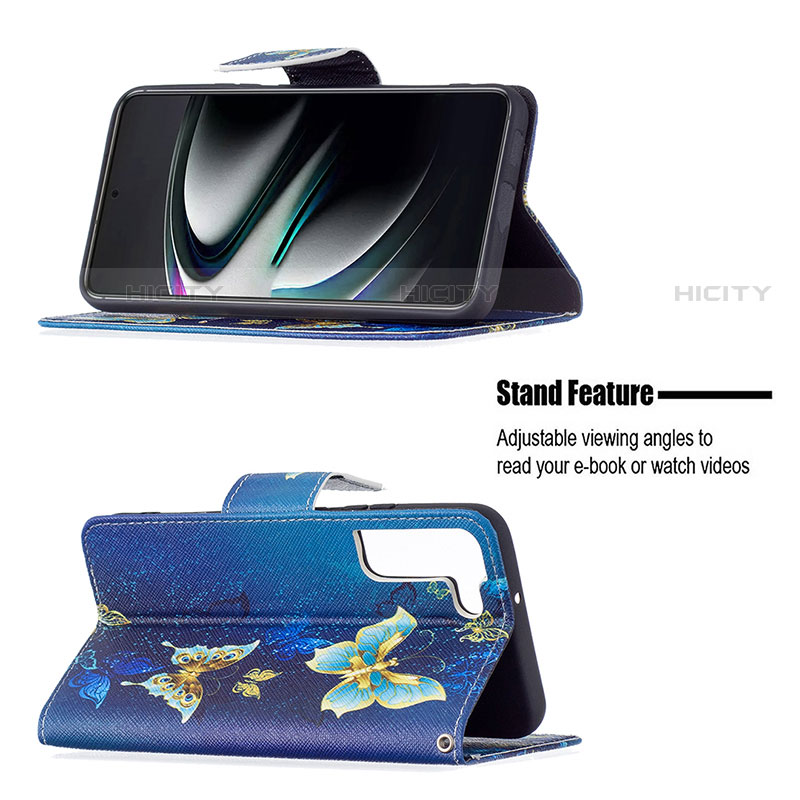 Handytasche Stand Schutzhülle Flip Leder Hülle Modisch Muster B09F für Samsung Galaxy S21 5G