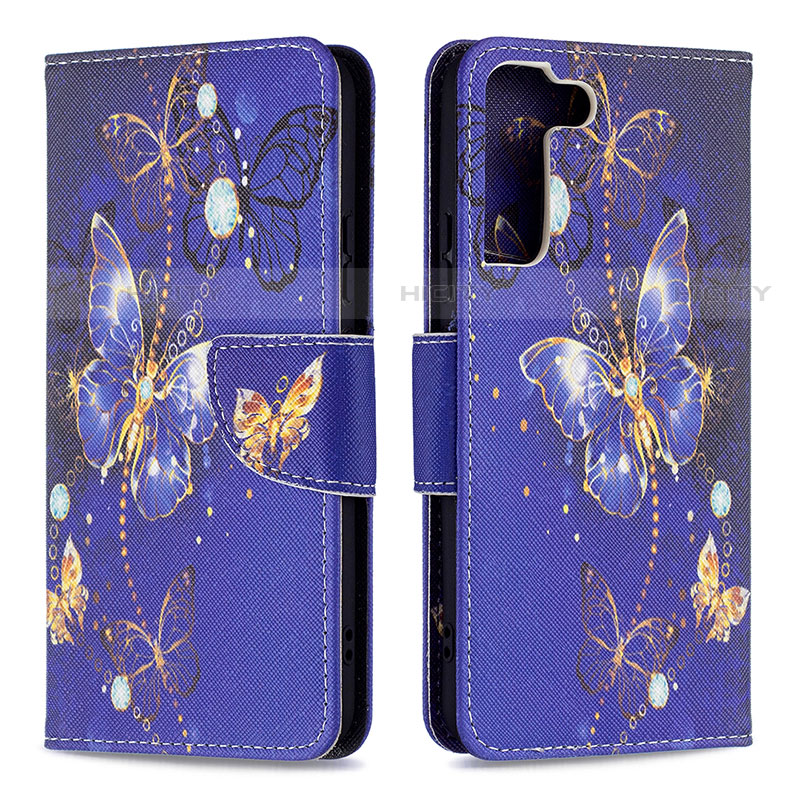 Handytasche Stand Schutzhülle Flip Leder Hülle Modisch Muster B09F für Samsung Galaxy S21 FE 5G