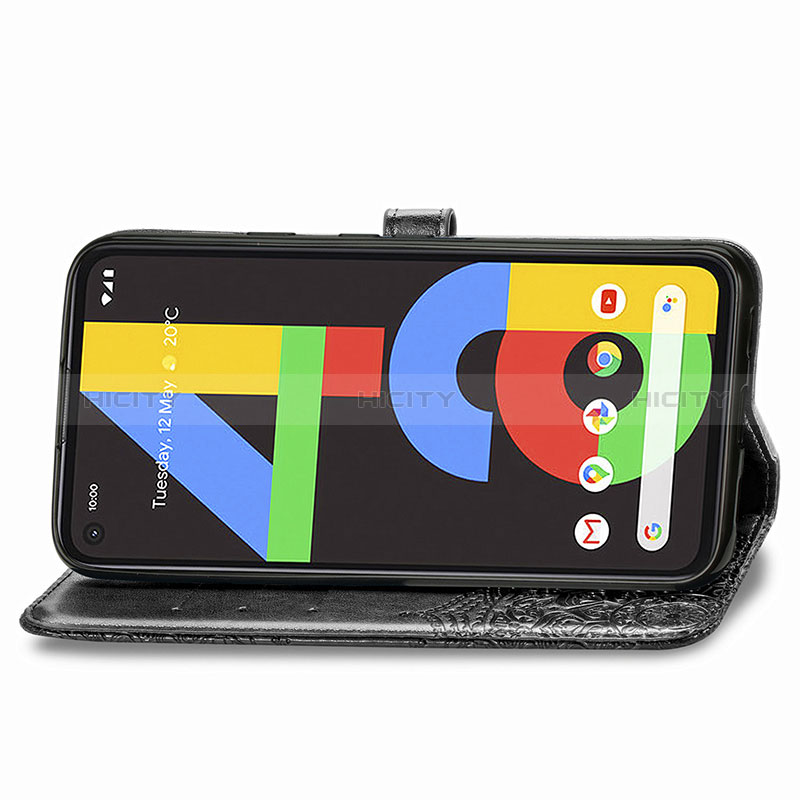 Handytasche Stand Schutzhülle Flip Leder Hülle Modisch Muster für Google Pixel 4a groß