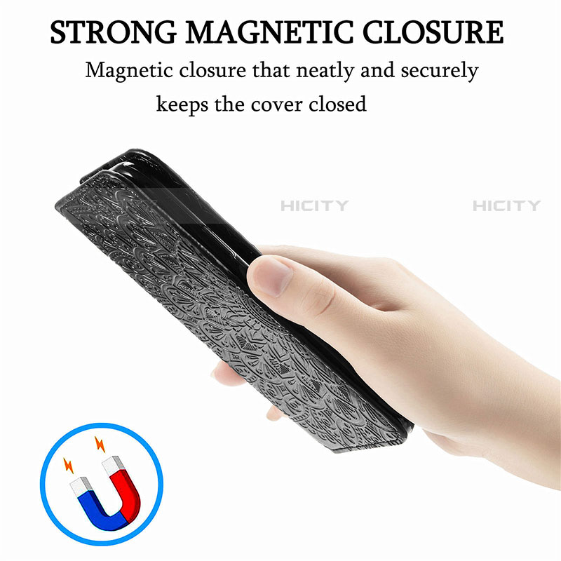 Handytasche Stand Schutzhülle Flip Leder Hülle Modisch Muster für Samsung Galaxy S21 Ultra 5G