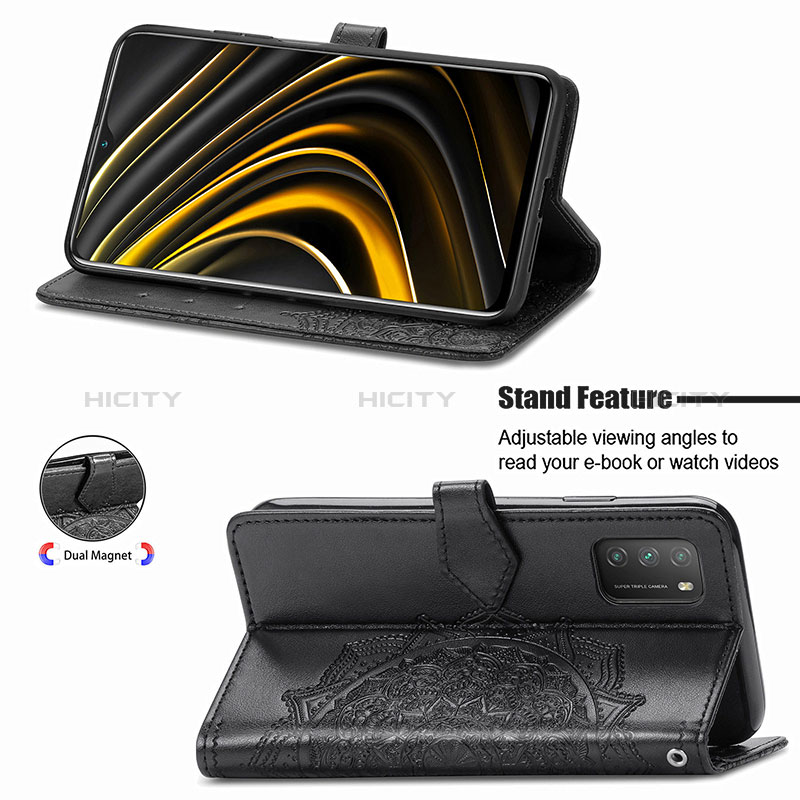 Handytasche Stand Schutzhülle Flip Leder Hülle Modisch Muster für Xiaomi Poco M3