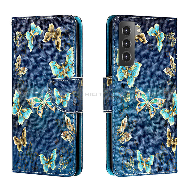 Handytasche Stand Schutzhülle Flip Leder Hülle Modisch Muster H01X für Samsung Galaxy S22 5G
