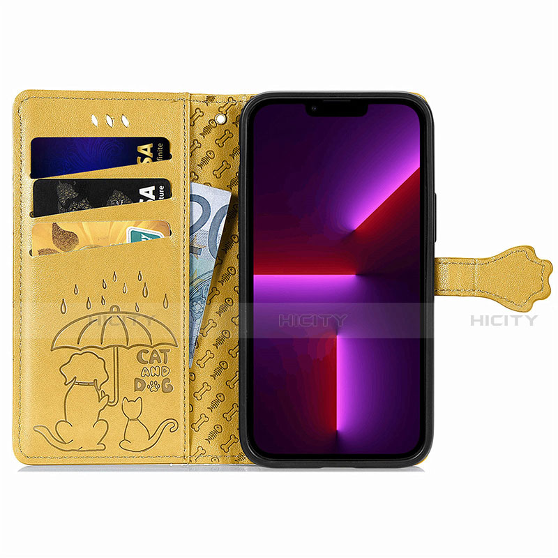 Handytasche Stand Schutzhülle Flip Leder Hülle Modisch Muster H12 für Apple iPhone 13 Pro