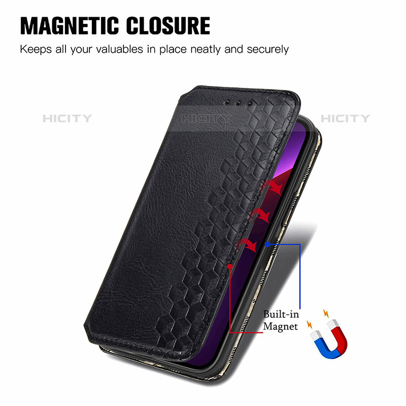 Handytasche Stand Schutzhülle Flip Leder Hülle Modisch Muster H15 für Apple iPhone 15 Pro groß