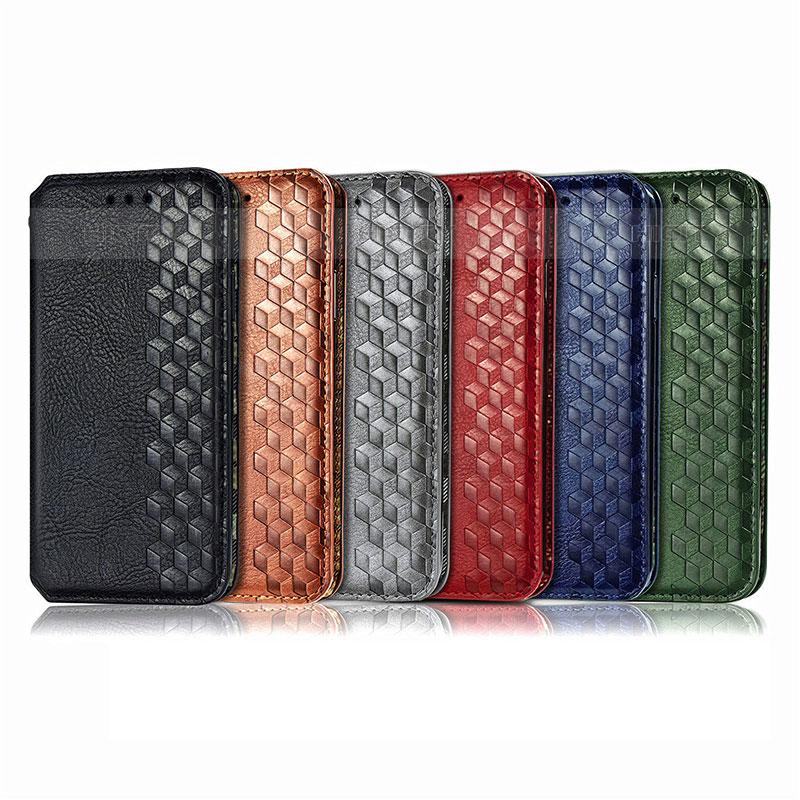 Handytasche Stand Schutzhülle Flip Leder Hülle Modisch Muster H15 für Apple iPhone 15 Pro groß