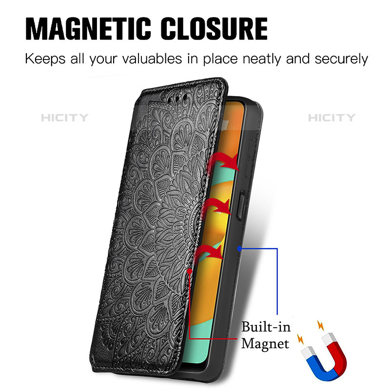 Handytasche Stand Schutzhülle Flip Leder Hülle Modisch Muster S01D für Samsung Galaxy M32 4G
