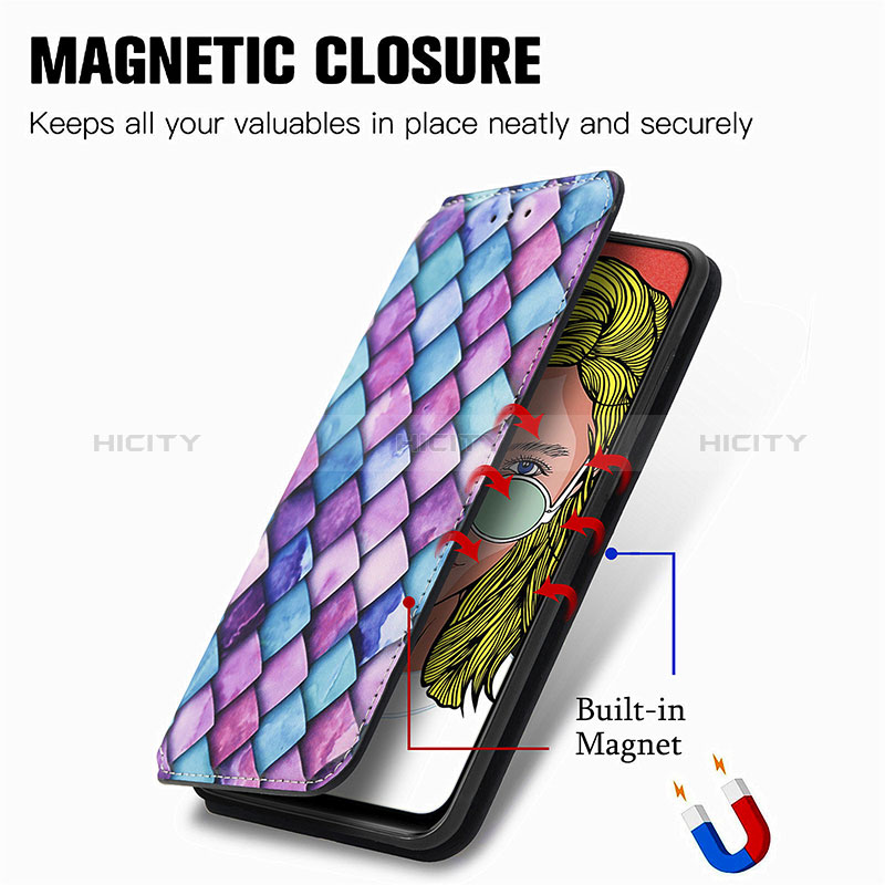 Handytasche Stand Schutzhülle Flip Leder Hülle Modisch Muster S02D für Huawei Honor 9X