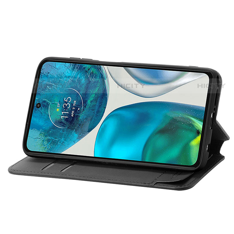 Handytasche Stand Schutzhülle Flip Leder Hülle Modisch Muster S02D für Motorola Moto G82 5G groß