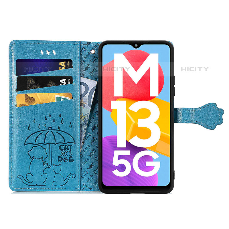 Handytasche Stand Schutzhülle Flip Leder Hülle Modisch Muster S03D für Samsung Galaxy M13 5G