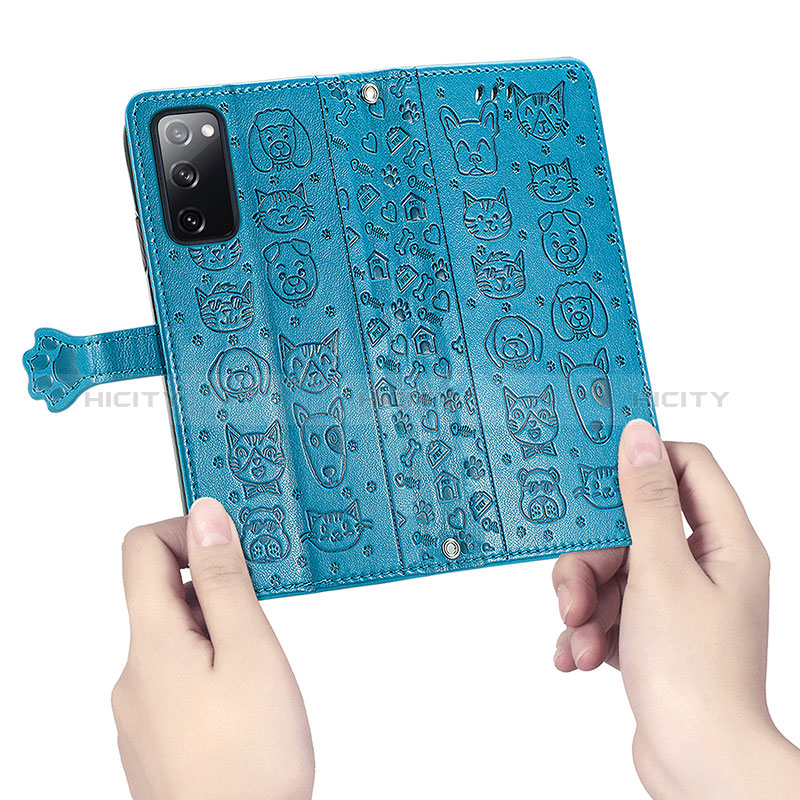 Handytasche Stand Schutzhülle Flip Leder Hülle Modisch Muster S03D für Samsung Galaxy S20 FE (2022) 5G