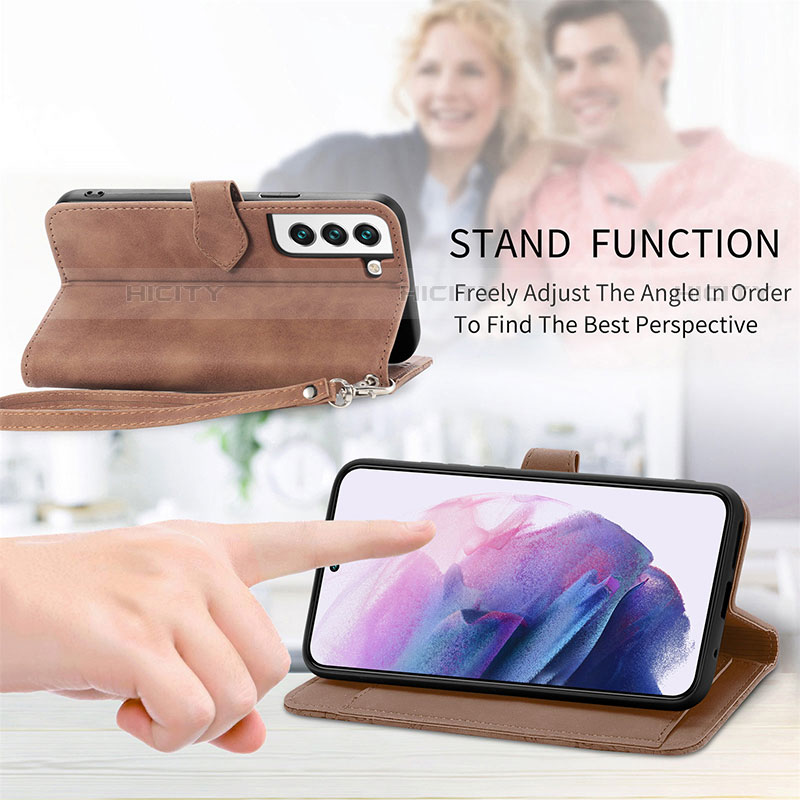Handytasche Stand Schutzhülle Flip Leder Hülle Modisch Muster S03D für Samsung Galaxy S23 5G groß