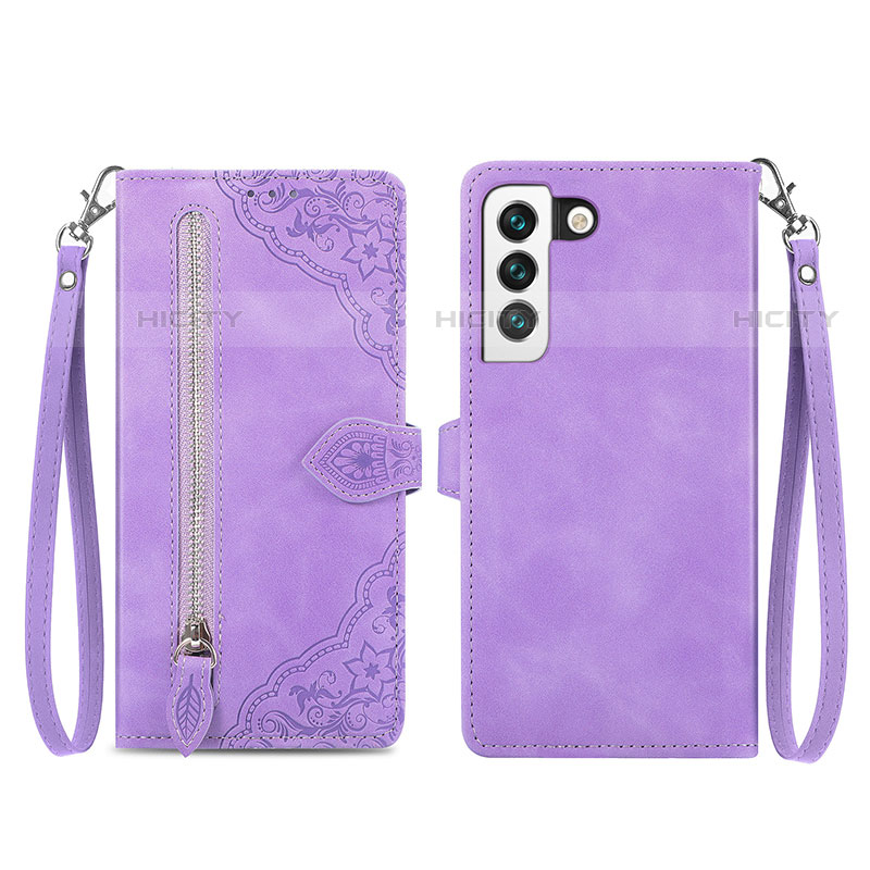 Handytasche Stand Schutzhülle Flip Leder Hülle Modisch Muster S03D für Samsung Galaxy S23 5G Violett Plus