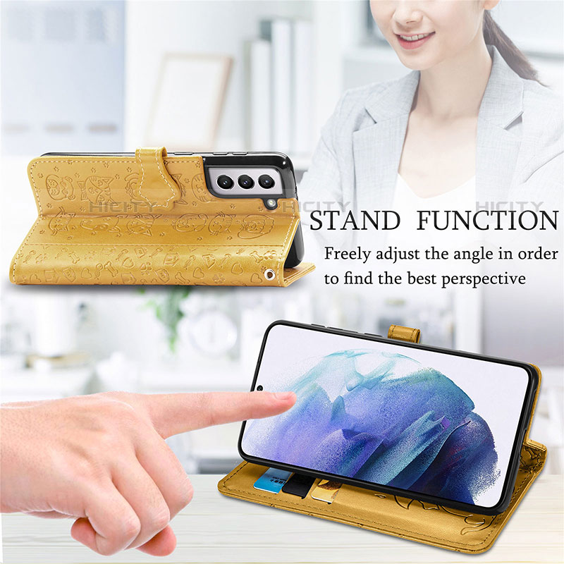 Handytasche Stand Schutzhülle Flip Leder Hülle Modisch Muster S05D für Samsung Galaxy S23 5G