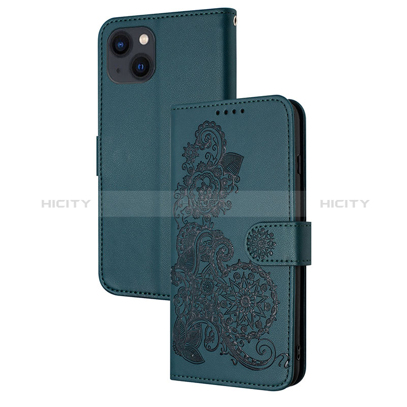 Handytasche Stand Schutzhülle Flip Leder Hülle Modisch Muster Y02X für Apple iPhone 14 groß