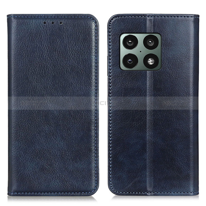 Handytasche Stand Schutzhülle Flip Leder Hülle N01P für OnePlus 10 Pro 5G Blau