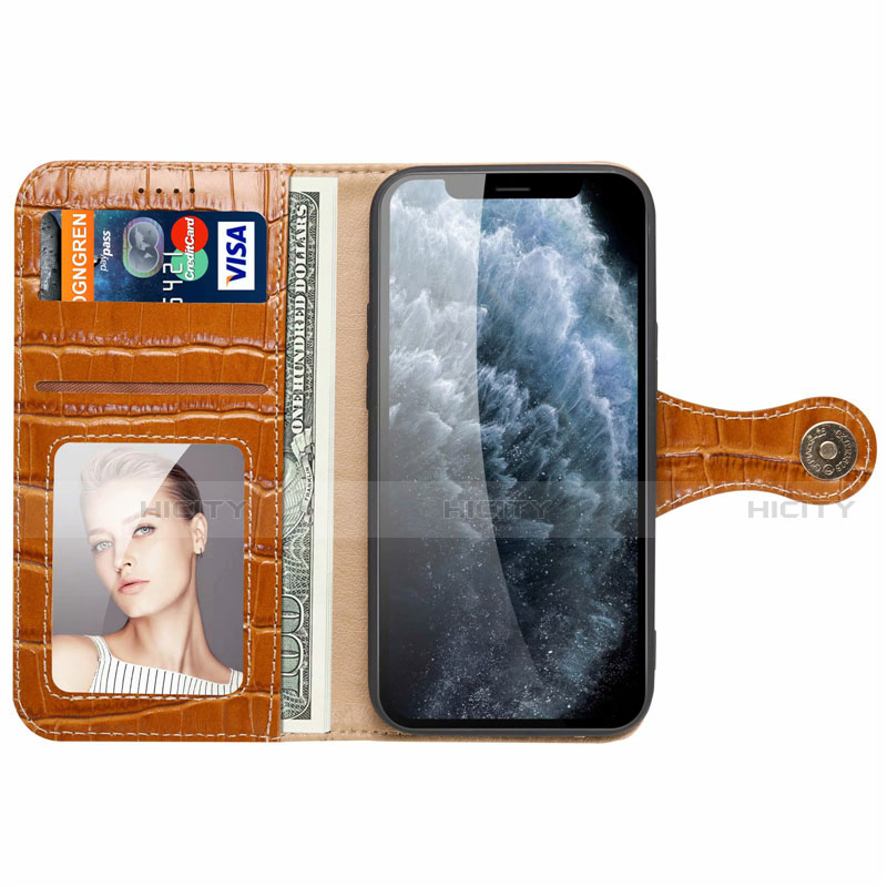 Handytasche Stand Schutzhülle Flip Leder Hülle N02 für Apple iPhone 12