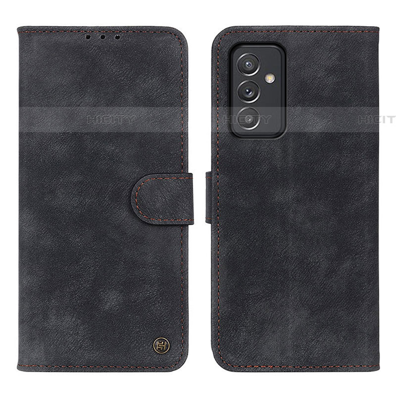 Handytasche Stand Schutzhülle Flip Leder Hülle N03P für Samsung Galaxy A05s Schwarz