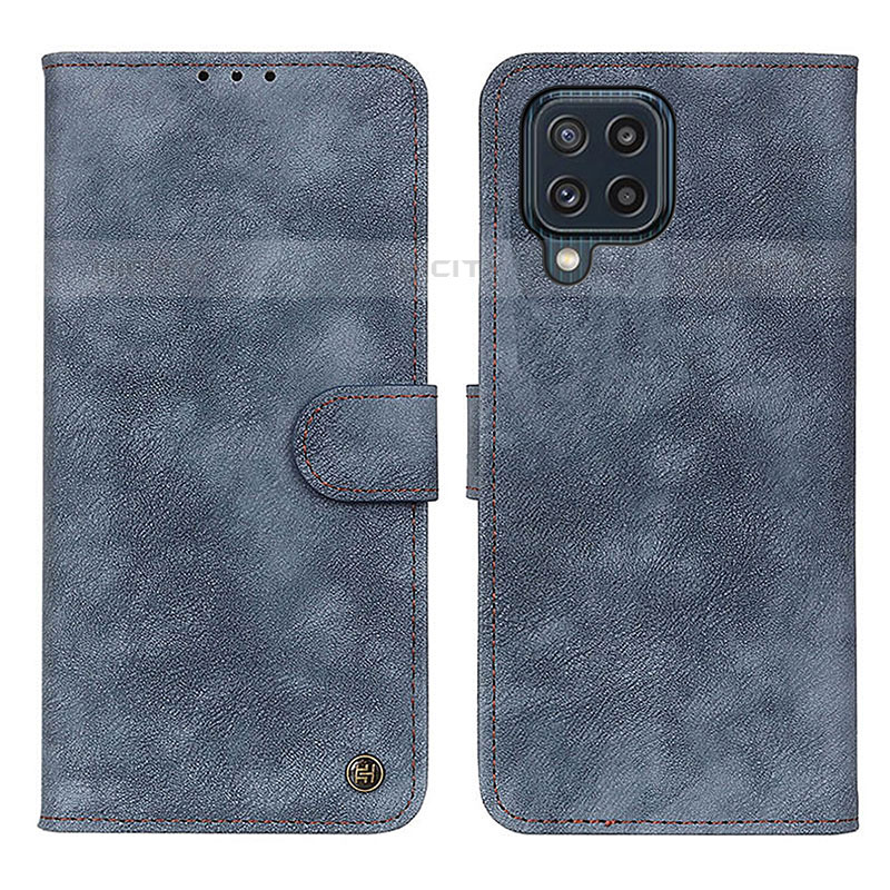 Handytasche Stand Schutzhülle Flip Leder Hülle N03P für Samsung Galaxy M32 4G Blau