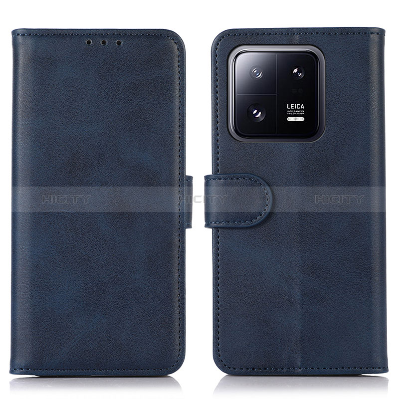 Handytasche Stand Schutzhülle Flip Leder Hülle N08P für Xiaomi Mi 13 5G Blau Plus