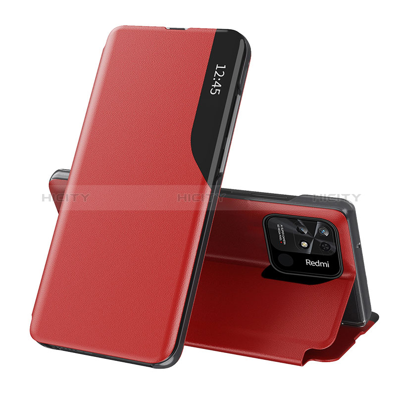 Handytasche Stand Schutzhülle Flip Leder Hülle Q02H für Xiaomi Redmi 10 India groß