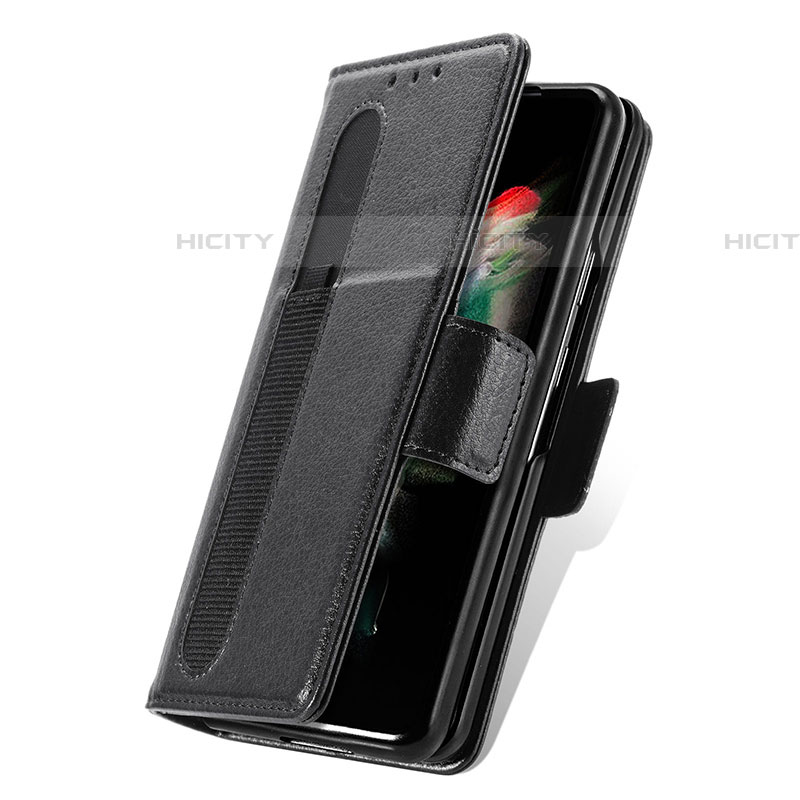 Handytasche Stand Schutzhülle Flip Leder Hülle S01D für Samsung Galaxy Z Fold4 5G groß