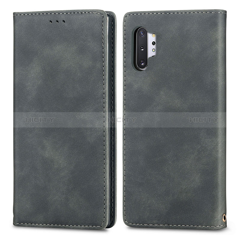 Handytasche Stand Schutzhülle Flip Leder Hülle S04D für Samsung Galaxy Note 10 Plus 5G groß