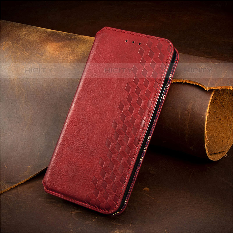 Handytasche Stand Schutzhülle Flip Leder Hülle S07D für Samsung Galaxy M13 5G Rot