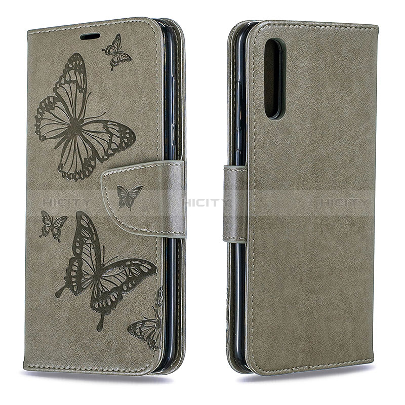 Handytasche Stand Schutzhülle Flip Leder Hülle Schmetterling B01F für Samsung Galaxy A70