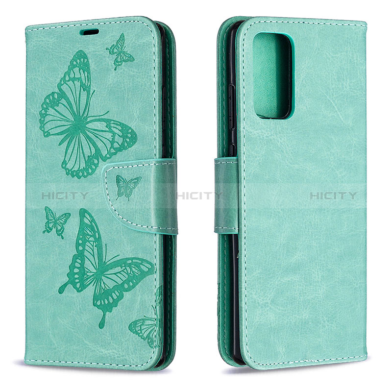 Handytasche Stand Schutzhülle Flip Leder Hülle Schmetterling B01F für Samsung Galaxy Note 20 5G