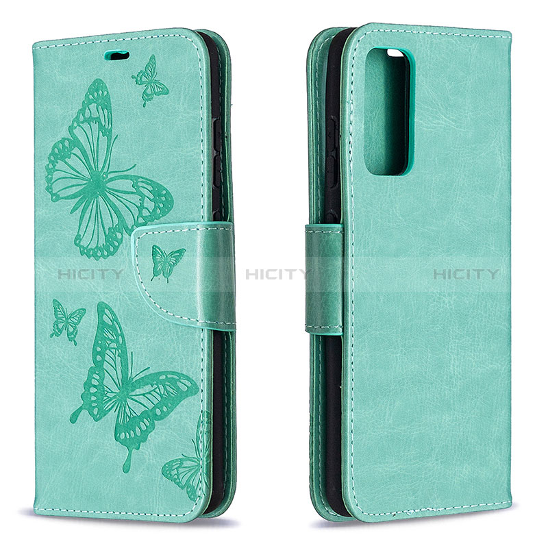 Handytasche Stand Schutzhülle Flip Leder Hülle Schmetterling B01F für Samsung Galaxy S20 FE 5G